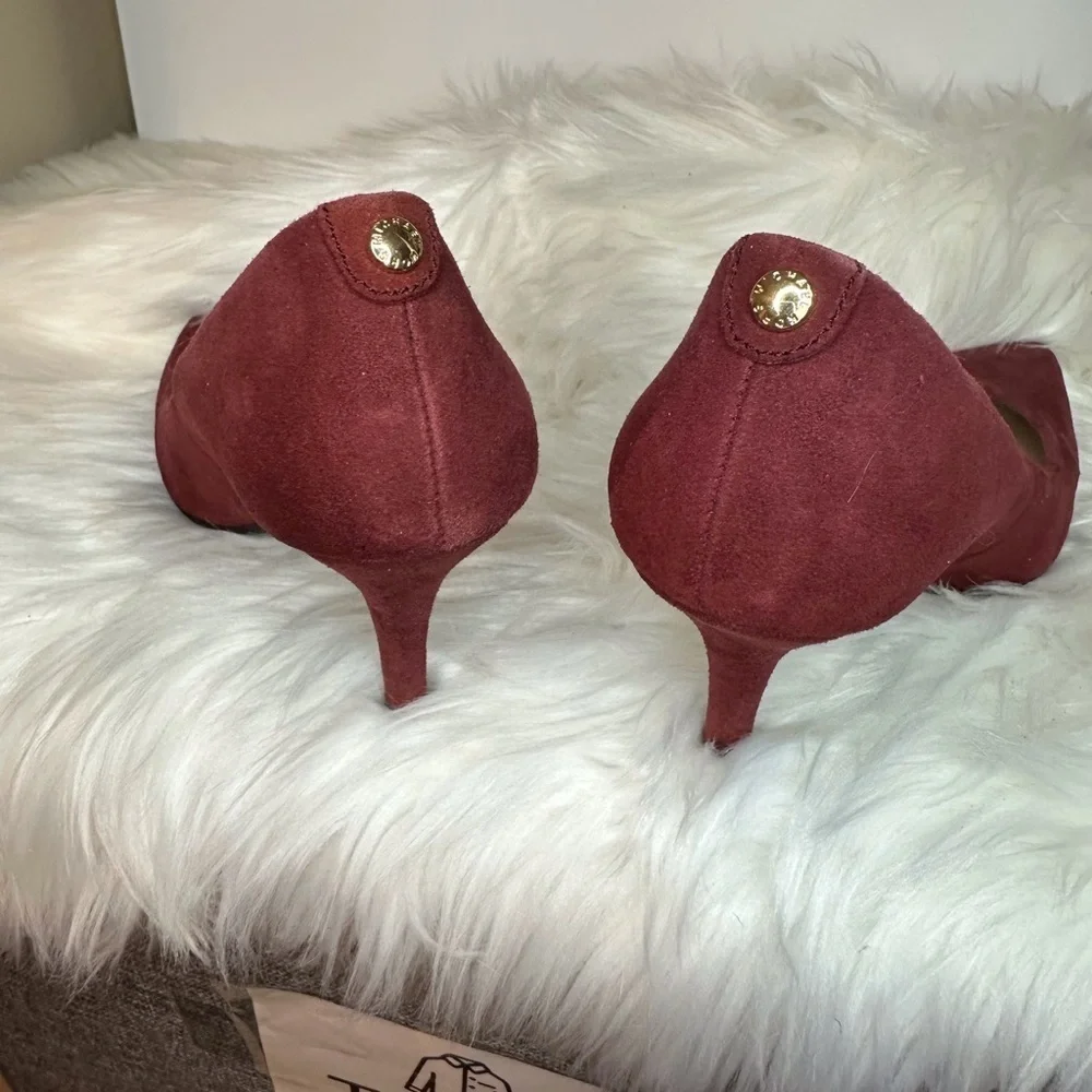 Michael Kors Red Suede Stiletto Heels